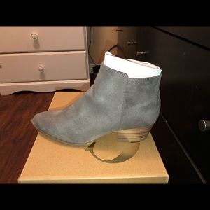 Gray booties